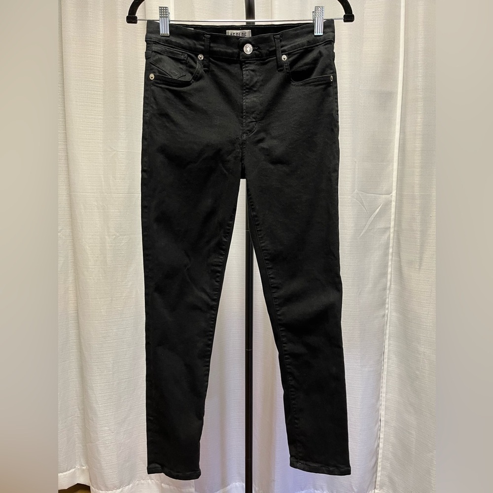 AGOLDE Women's High Rise Filter Free Black Skinny Jeans A018-799 | size 28